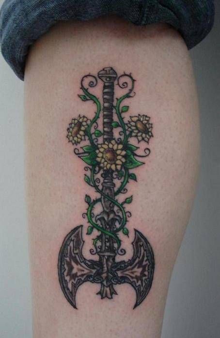 Labrys Tattoo, Nautical Star Tattoos, Lgbt Tattoo, Tattoo Feminina, Viking Tattoos, Dope Tattoos, Star Tattoos, Piercing Tattoo, Body Mods