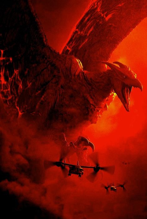 #rodan#thefiredemon Godzilla 2, Fire Demon, Movie Monsters, The Fire, Godzilla