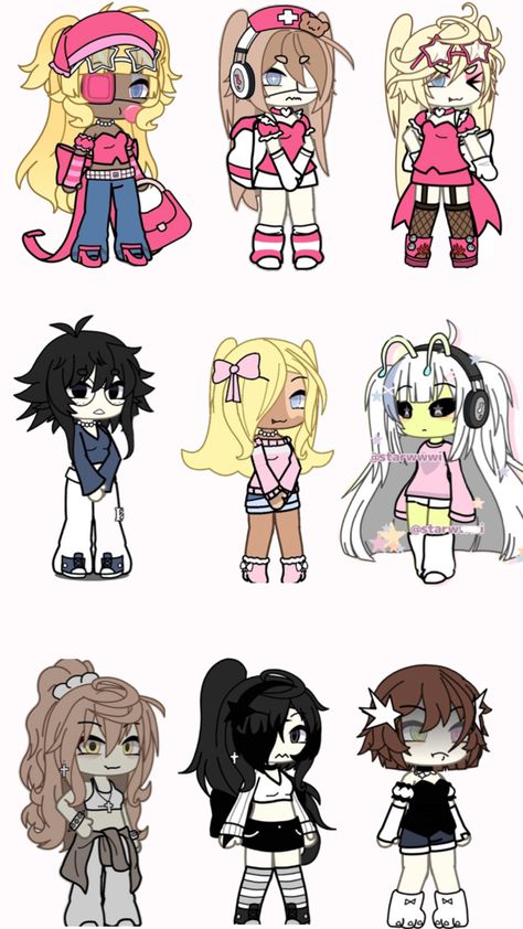 Gacha Base Poses Cute, Markers Drawing Ideas, Art Outfit, Free Characters, Body Base Drawing, Brush Drawing, Characters Inspiration Drawing, Club Hairstyles, Club Outfit Ideas