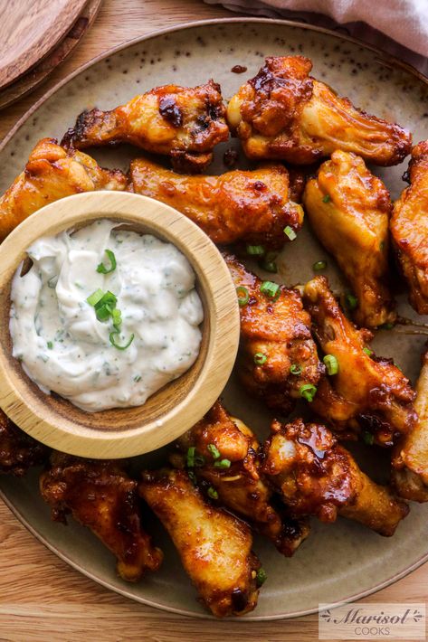 Air fryer honey chipotle wings Honey Chipotle Chicken Wings, Honey Chipotle Wings, Chipotle Chicken Wings, Chipotle Wings, Honey Chipotle Chicken, Chipotle Paste, Cooks Air Fryer, Honey Chipotle, Buffalo Chicken Wings