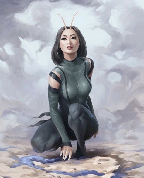 Mantis by Sam Yang. Inspired by the MCU presentation of the character. Mantis Marvel, Sam Yang, Bd Art, Marvel Fan Art, Bd Comics, Marvel Vs Dc, Marvel Girls, Dc Comic, Boy Photography