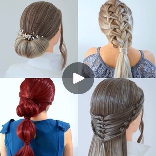 Glam or casual, we've got the inspo you need! | Glam or casual, we've got the inspo you need! | By Braids for my hair Styling Medium Hair, Pretty Updos, Sleek Braid, Ponytail Hairstyles Easy, Easy Hairdos, Hair Upstyles, Medium Short Hair, Long Hair Updo, Elegant Hairstyles