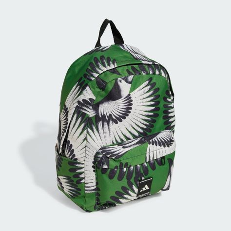 An everyday essential gets a vivid makeover in this adidas backpack. Created in collaboration with Brazilian label FARM Rio, it's covered in a bright, tropical print. Multiple pockets and a roomy main compartment provide plenty of storage for your gear, and the padded straps feel comfortable.
This product is made with at least 50% recycled materials. By reusing materials that have already been created, we help to reduce waste and our reliance on finite resources and reduce the footprint of the products we make. Backpack Adidas, Kids Football Shirts, Flip Belt, Kids Football Boots, Boys Running Shoes, Adidas Backpack, Running Clothes Women, Puma Kids, Adidas Running Shoes