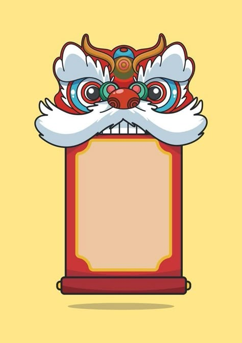 China New Year Design, Chinese New Year Lion Dance, Lion Dance Head, Lion Dance Costume, Cny Greetings, Chinese New Year Cookies, Chinese Lion Dance, Chinese New Year Background, Fireworks Background