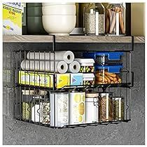 Under Shelf Fruit Basket, Pantry Bookshelf, Undershelf Storage, Wire Basket Shelves, Under Cabinet Shelf, Under Shelf Storage, Under Shelf Basket, Basket For Kitchen, Hanging Wire Basket