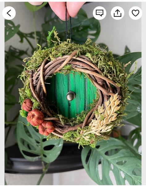 Hobbit Decor, Hobbit Party, Hobbit Door, Door Ornament, Nerd Crafts, Home Decor Aesthetic, Aesthetic Home Decor, Witchy Crafts, Home Decor Living Room