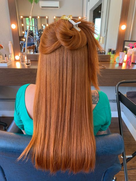 Cabelo ruivo laranjinha com cor personalizada Copper Hair, September 21, Hair Colour, Hair Color, Nails, Hair, On Instagram, Quick Saves