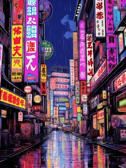 Tokyo Streets, Japanese Pop Art, Tokyo Night, Anime City, Tokyo City, Japan Street, New Retro Wave, City Drawing, Cyberpunk Aesthetic