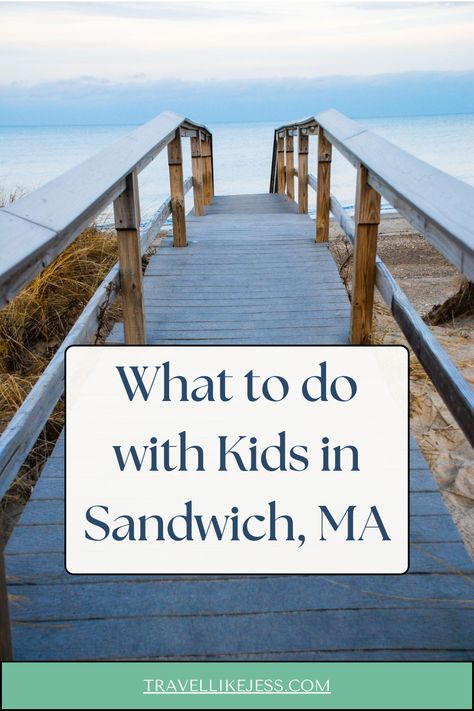 Unlock the perfect family getaway in Sandwich, MA, with our comprehensive guide to the best activities for all ages. From historical sites and scenic nature trails to top-notch museums and charming picnic spots, discover why Sandwich is the ideal destination for family fun. Dive into our article to plan your next memorable adventure in this quaint and cozy corner of Massachusetts. Explore now on Travel Like Jess! Sandwich Massachusetts, Activities For All Ages, Scenic Nature, Nature Trails, Picnic Spot, Heritage Museum, Family Getaways, Family Bonding, Perfect Family