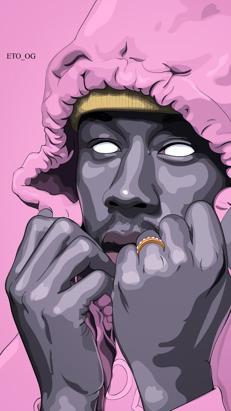 Tyler The Creator Illustration Art, Odd Future Drawing, Tyler The Creator Pop Art, Tyler The Creator Cartoon Art, Chilling Wallpapers, Tyler The Creator Illustration, Tyler The Creator Cartoon, Tyler The Creator Drawing, Tyler The Creator Art