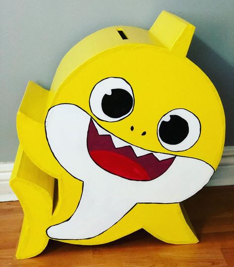 Baby Shark Valentine Box Ideas, Boys Valentines, Valentine Day Boxes, Valentines Crafts, Shark Party, Shark Birthday, Diy Valentines Crafts, Valentines For Boys, Valentine Box