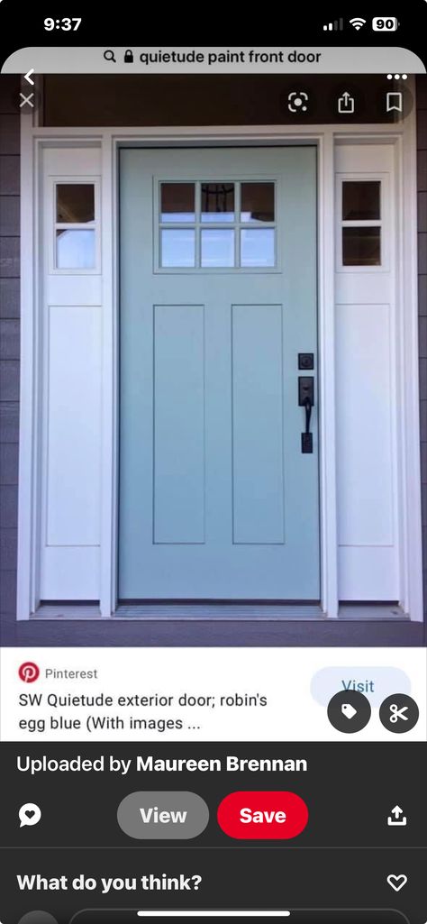 Robins Egg Blue Decor, Blue Front Door, Light Blue Paints, Aqua Paint, Door Colors, Painted Front Doors, Front Door Colors, Blue Door, Door Color