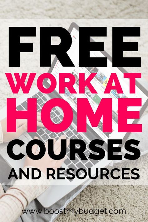 Free work at home training courses... if you want a work from home job in 2019, find ideas on this awesome list! Free Online Education, Free Online Learning, Home Training, Importance Of Time Management, Legitimate Work From Home, Online Degree, Learning Websites, Work From Home Tips, Work At Home