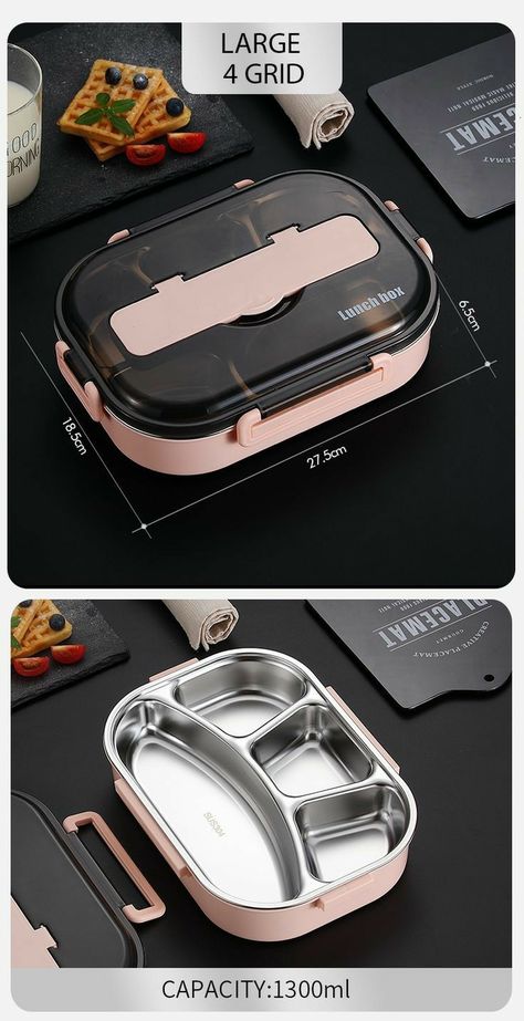 Kotak Bento, Microwave Food, Lunch Box With Compartments, Japanese Kids, Japanese Lunch Box, Tiffin Box, Thermal Lunch Box, Lunch Box Containers, Steel Lunch Box