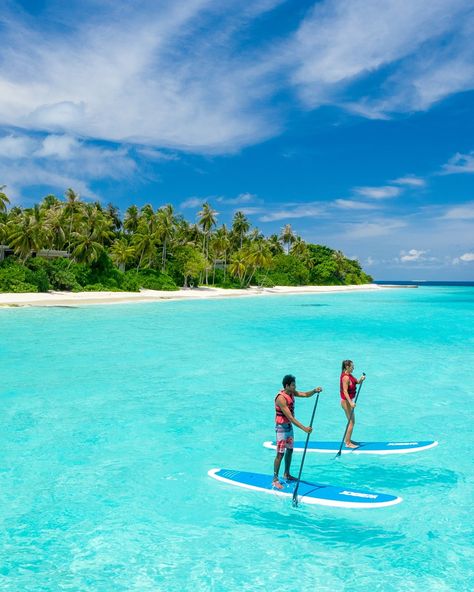 Maldives Activities, Maldives Holidays, Maldives Honeymoon, Visit Maldives, Dream Honeymoon, Sup Yoga, Maldives Travel, Dream Vacations Destinations, Paddle Boards