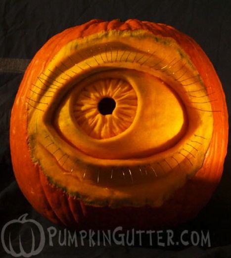 ☆ Eyeball Pumpkin Carving ☆ 3d Pumpkin Carving, Unique Pumpkin Carving Ideas, Scary Halloween Pumpkins, Pumkin Carving, Creative Pumpkin Carving, Amazing Pumpkin Carving, Pumpkin Carving Designs, Pumpkin Carving Ideas, Pumpkin Carvings