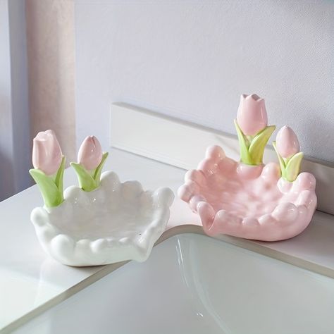 Faster shipping. Better service Indie Aesthetic Room, Ceramic Crafts, Aesthetic Room Ideas, Ceramic Soap Dish, Shop Aesthetic, Pink Vase, Soap Dishes, Grunge Room, Luxury Soap