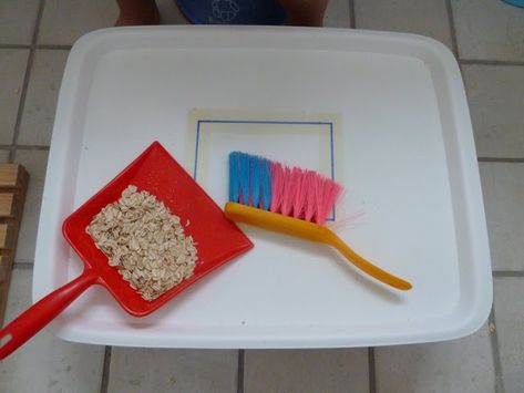 Practical Life Activities, Montessori Practical Life, Montessori Toddler Activities, Creative Curriculum, Dust Pan, Tot School, Practical Life, Montessori Toddler, Homeschool Preschool