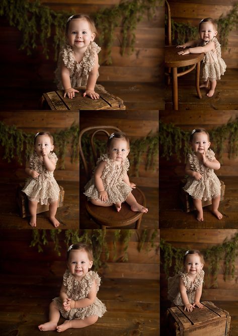 Christmas Sitter Session, Sitter Session Photography, Boho Sitter Session, One Year Old Studio Session, Studio Milestone Session, 6 Month Sitter Session, 8 Month Baby, Photo Bb, 6 Month Baby Picture Ideas