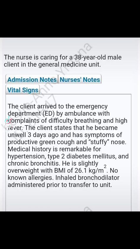 NCLEX NGN Question type #fbreels #fyp #nclexngn #questionbank #nextgen | RN achieve Hub | RN achieve Hub · Original audio Vital Signs Nursing, Difficulty Breathing, Stuffy Nose, Vital Signs, Medical History, Nclex, Medicine, Medical, The Unit