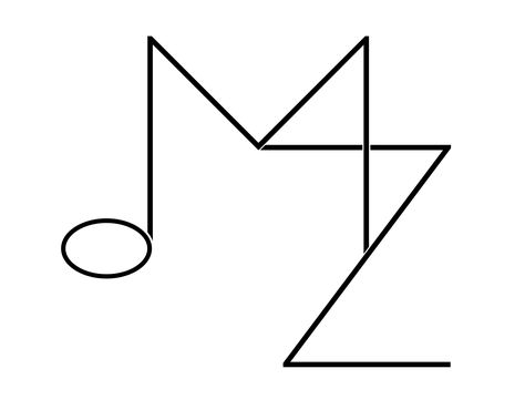 Lettermark logo combining M and Z, along with a music note. The music note can easily be accented with a color. Z M Name Dp, M Z Letters Dp, Band Inspiration, Lettermark Logo, Lettermark Logos, Inspiration Logo, Glitter Letters, Letter Z, Music Logo