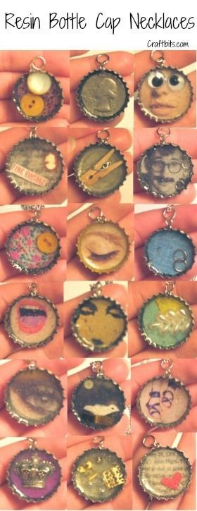 Plastic Fou, Resin Bottle, Bottle Cap Projects, Bottle Cap Jewelry, Hantverk Diy, Bottle Cap Necklace, Bottle Cap Art, Bottle Cap Crafts, Resin Ideas