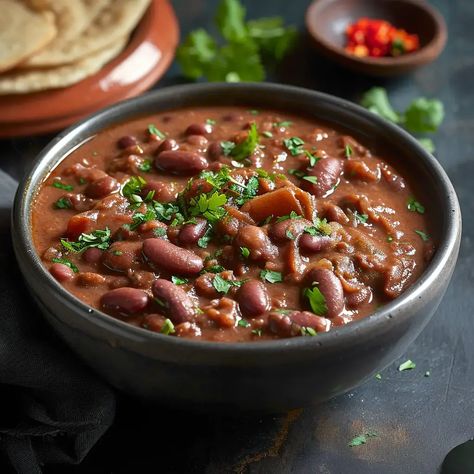 Rajma without onion and garlic is a popular vegetarian dish in Indian cuisine that caters to those who prefer or need to avoid onions and garlic in their meals. This dish features kidney beans (rajma) cooked in a flavorful tomato-based gravy without the use of onions or garlic. It is a delicious and wholesome option that can be enjoyed by people with dietary restrictions or simply those looking for a unique variation of the classic rajma recipe. Rajma Recipe Without Onion Garlic, Rajma Photography, No Onion No Garlic Recipes Indian, Rajma Recipe, Dal Fry, Red Kidney Beans, Garlic Recipe, Vegetarian Bean Chili, Vegetarian Dish