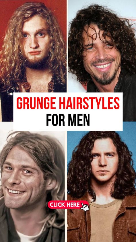 Top 90s Grunge Hairstyles for Men to Rock Now 90s Grunge Hairstyles, Grunge Haircuts, Grunge Hairstyles, Grunge Haircut, Shaggy Layers, 90s Grunge Hair, Rock Hairstyles, Tousled Bob, Mens Hair Trends