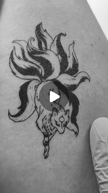 tattoo on Instagram: "My dear client’s chosen design is the 9-tailed fox, which is a symbol of strength in Russian culture🤍🦊🤍#tattoo #tattoostyle #tattoos #tattoomodel #tattooart #tattooskull #skulltattoo #skulltattoos #skulltattoodesign #tattooing #tattooink #toronto #rosetattoo #rosetattoos #ink" 9 Tails Fox Tattoo, 9 Tailed Fox, 9 Tails, Symbol Of Strength, Russian Culture, Fox Tattoo, Skull Tattoo Design, Skull Tattoos, Tattoo Model