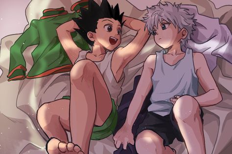 Killua Fanart, Gon X Killua, Gon And Killua, Hunterxhunter Killua, Gon Killua, Blind Girl, Manga Fanart, Anime Hunter, Hunter Hunter