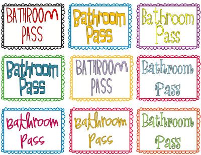 Printable+Bathroom+Pass Restroom Pass, Classroom Passes, Cozy Classroom, Bathroom Pass, Soap Bathroom, Bathroom Printables, Super Teacher, Classroom Freebies, Personal Narratives