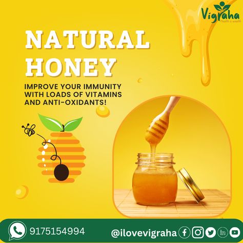 #vigraha #naturalproducts #foresthoney #honey #sweethoney #naturalhoney #jimcorbettnationalpark #beekeeping #nature #savethebees #madu #love #beekeeper #honeybee #honeycomb
#healthyfood #natural #purehoney #madu #sweet #tasty Clean Gut, Yellow Minimalist, Healthy Vitamins, Pure Honey, Natural Honey, Better Health, Instagram Post Template, Post Design, Post Templates