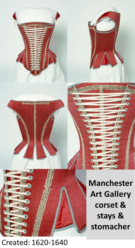 Corset Stays, Blue Silk Ribbon, 17th Century Clothing, 17th Century Fashion, 18th Century Clothing, Corset Pattern, Vintage Corset, Century Clothing, Antique Clothing