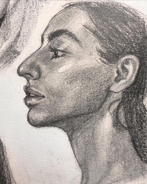 Nose humps are beautiful. #sketchdaily #artistsoninstagram #graphitedrawing #art Asian Noses Drawing, Hooked Nose Drawing Reference, Side Profile Drawing Hooked Nose, Hooked Nose Drawing, Drawing Hooked Nose, Hooked Nose 3/4 View, Hook Nose, Roman Nose, Hooked Nose