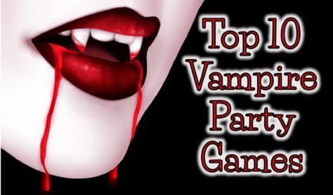 Teenage Halloween Party Ideas, Vampire Party Ideas, Teenage Halloween Party, Vampire Theme Party, Birthday Party Ideas For Teens, Vampire Halloween Party, Twilight Party, Party Ideas For Teens, Vampire Games