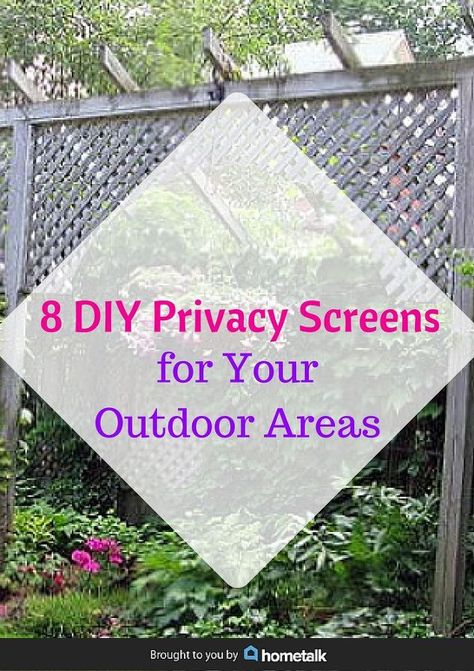 8 DIY privacy screens for your outdoor areas. Diy Privacy Patio Ideas, Outdoor Panels For Patio, Privacy Screen Landscaping, Deck Privacy Ideas Diy, Patio Screens Privacy Shades, Outside Privacy Screen, Privacy Fence Panels Ideas, Privacy Walls Outdoor, Privacy Screens For Decks