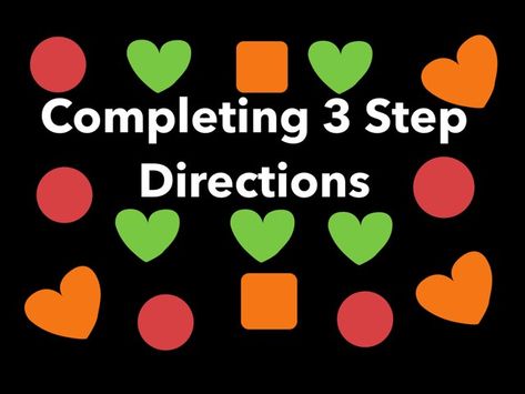 Practice  completing 3 step directions with puzzle and touch activities. 3 Step Directions Activities, Touch Activities, Manage Emotions, National Grandparents Day, Finger Family Song, Teacher Board, Occupational Therapy Activities, Family Songs, Receptive Language