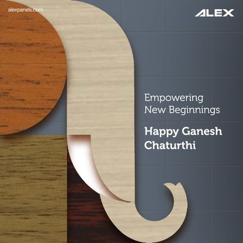 This Ganesh Chaturthi, let's reel out all negativity & begin anew. Alex wishes you all a very happy Ganesh Chaturthi. Ganesh Creative Ads, Ganesh Chaturthi Creative, Ganpati Invitation Card, Unique Chairs Design, Om Tattoo Design, Festival Quotes, Festival Post, Ads Creative Advertising Ideas, Oak Plywood