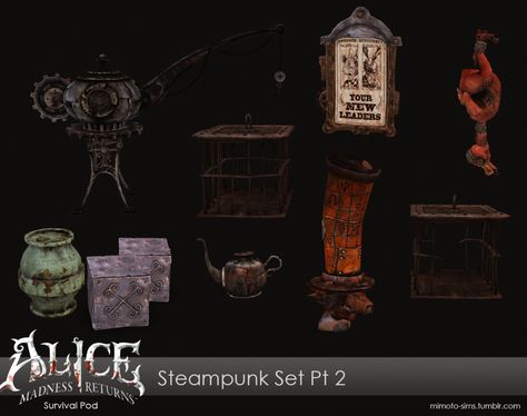 Sims 4 Alice Madness Returns, Alice Madness Returns Sims 4 Cc, Sims 4 Cc Alice Madness Returns, Sims 4 Steampunk Cc, Steampunk Hatter, Sims2 Cc, Zombie Christmas, Madness Returns, Alice Madness Returns