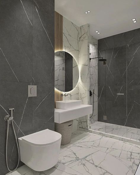 Office Bathroom Design, Washroom Tiles Design, Toilet Design Modern, Small Space Bathroom Design, Bathroom Wall Tile Design, Latest Bathroom Designs, Toilet And Bathroom Design, Small Bathroom Layout, Minimalist Bathroom Design