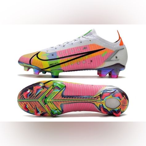 Bright Soccer Cleats, Girls Soccer, Nike Mercurial, Soccer Cleats, Football Boots, Raisin, Nike Men, Pink And Orange, Nike Shoes