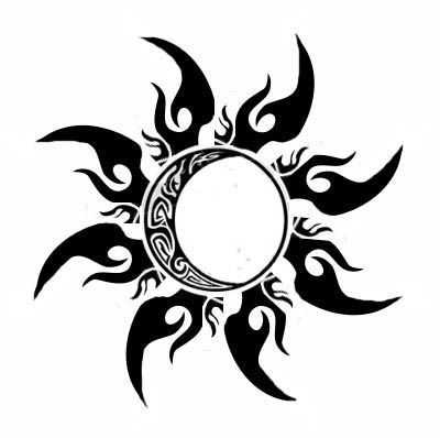 Japanese Sun Tattoo Design, Sun And Moon Symbol, Japanese Sun Tattoo, Seal Tattoo, Moon Sun Tattoo, Magic Runes, Cool Symbols, Sun Symbol, Mens Shoulder Tattoo