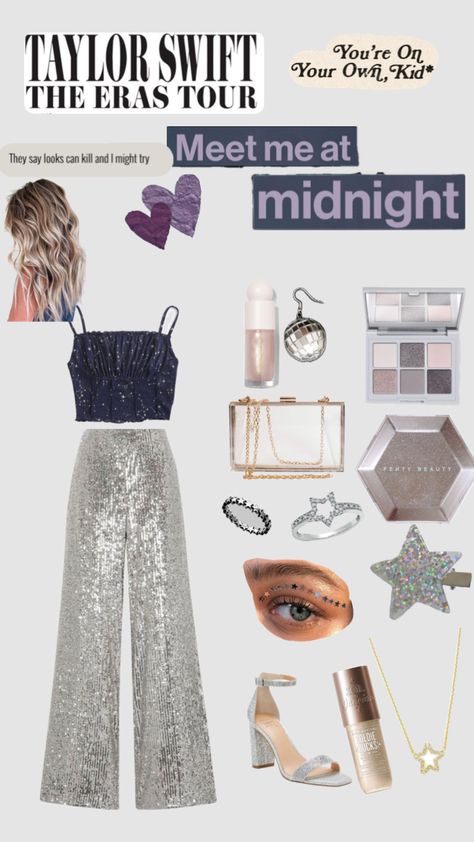 #erastourotufit #taylorswift #glitter #sparkle #midnights #lavenderhaze #YOYOK Eras Tour Outfits Glitter, Eras Tour Outfits Midnights, Midnights Taylor Swift Outfit, Eras Tour Concert Outfit, Midnights Outfit, Preppy Family, Consert Outfits, Gig Outfit, Taylor Concert