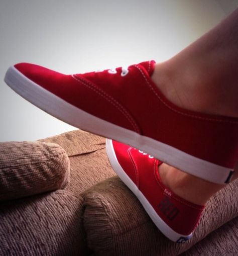 @CookieDaSwift: My new Red Keds! (: @Keds_UK White Keds 80s, Red Mid-top Cushioned Sneakers, Keds Scout, Sneakers Keds, Red Keds, Tretorn Sneakers, Keds Outfits, White Keds, Keds Style