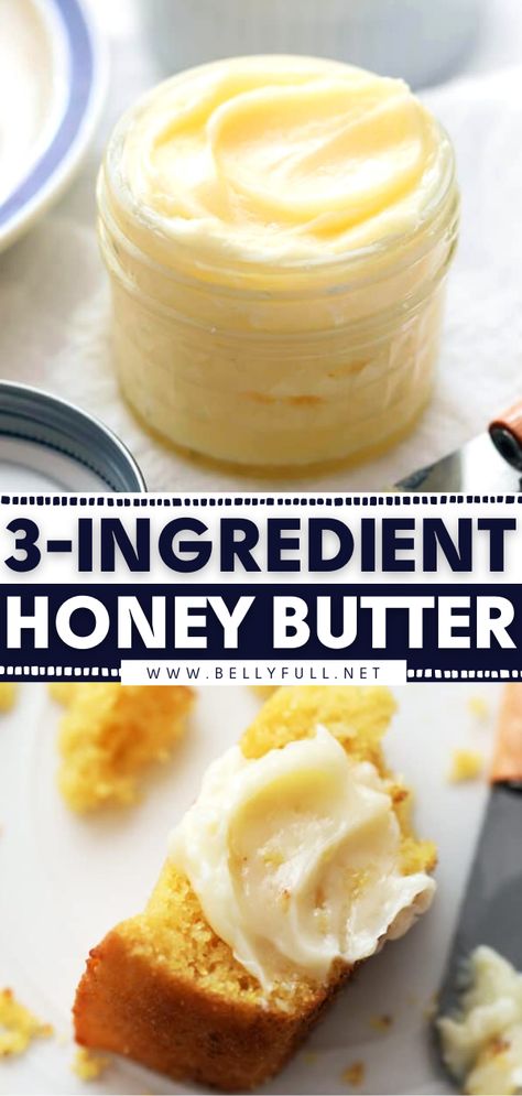 Homemade Honey Butter, Flavored Butter Recipes, Butter Recipes Homemade, Honey Butter Recipe, Whipped Honey, Sweet Butter, Flavored Butter, Homemade Butter, Ginger Recipes