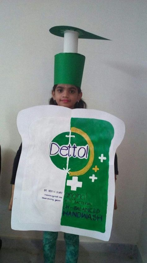 Fancy Dress Ideas For Kids Homemade, Fancy Dress Ideas For Kids Boys, Dettol Handwash, Fancy Dress Ideas For Kids, Fancy Dress Costumes Kids, Fancy Dress Competition, Baby Fancy Dress, School Board Decoration, Tema Disney