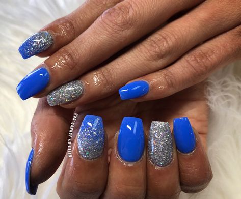 Dip powder nails. ANC 9 Blue Martini, Trudip Scene Stealer, Kiara Sky 437. Nails Anc, Anc Nails, Sky Blue Nails, Blue Martini, Nail Color Ideas, Kiara Sky, Scene Stealer, Rose Gold Nails, Blue Nail Designs