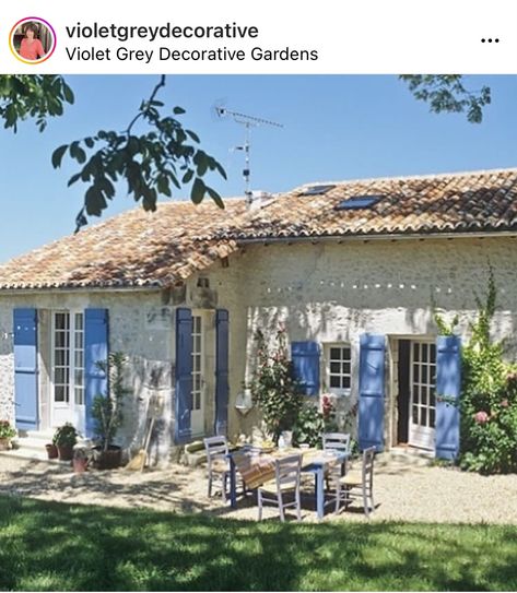 Provence House, Blue Shutters, Houses In France, Beach House Rental, French Cottage, Vacation Home Rentals, Angkor Wat, French Country House, Stone Houses