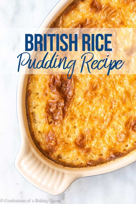 Rice Pudding Recipe Baked, Rice Pudding Baked, Arborio Rice Pudding, Best Rice Pudding Recipe, Rice Custard, Pudding Recipes Homemade, Rice Puddings, Old Fashioned Rice Pudding, Baked Rice Pudding