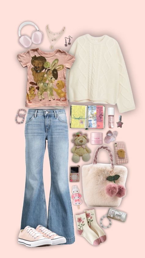 #aestheticoutfit #outfit #outfitinspiration #outfitinspo #aesthetic #pink #cute Funky Aesthetic Outfits, Cute Shuffles, Tropical Outfits, Sanrio Clothes, Funky Aesthetic, Japan Outfits, 2000s Fashion Trends, Gay Outfit, Space Outfit